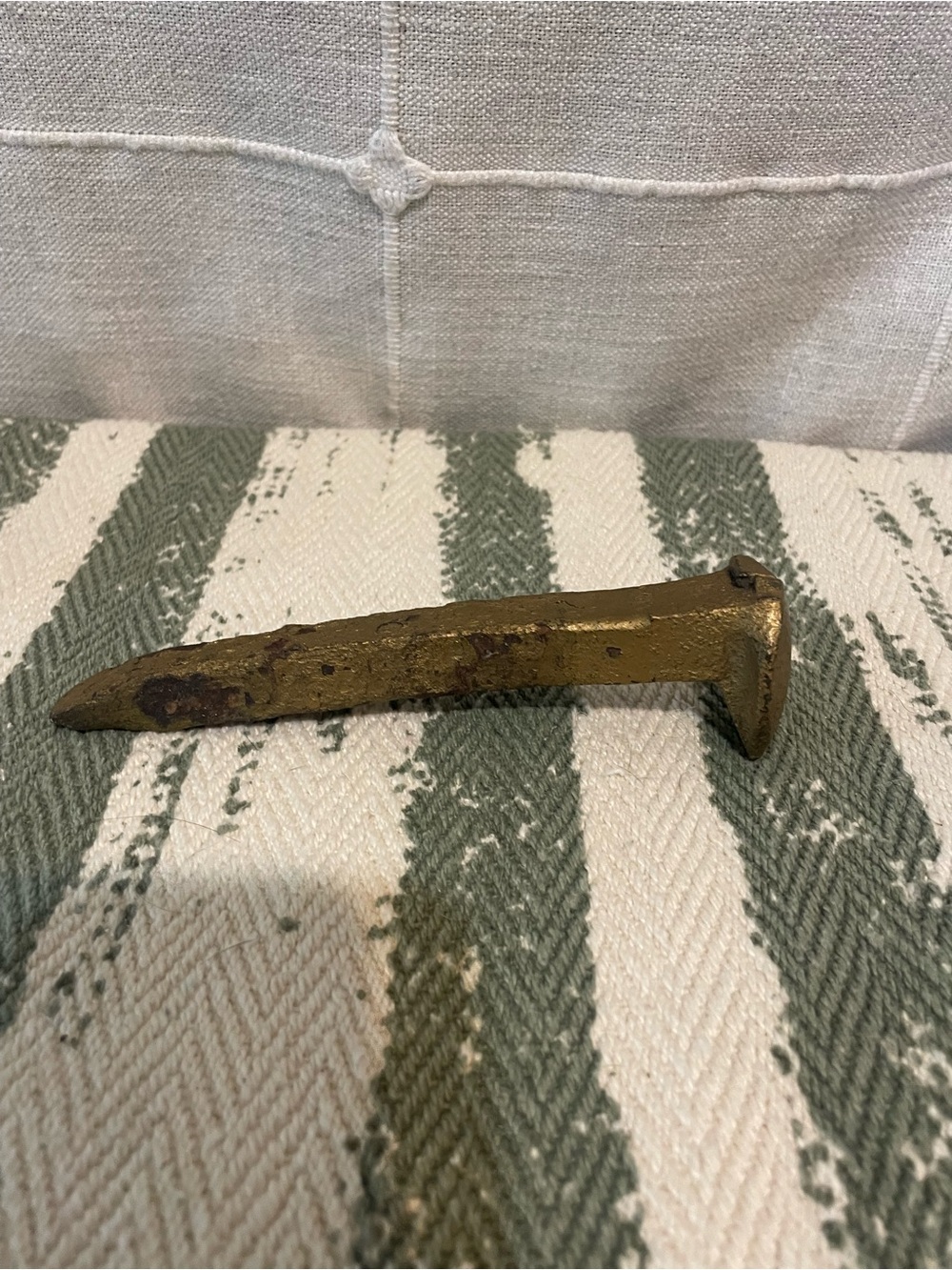 Vintage railroad track spike.